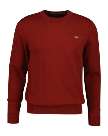 Πουλόβερ Βαμβακερό Με Λαιμόκοψη GANT